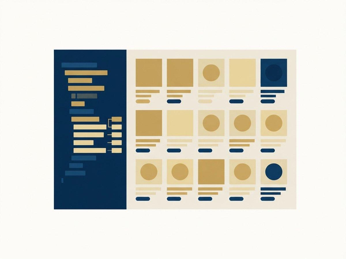 A GraphQL query beside the product grid it renders