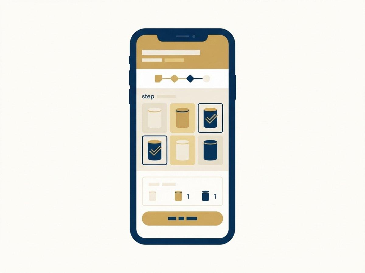 The Tayst bundle builder mid-flow on mobile