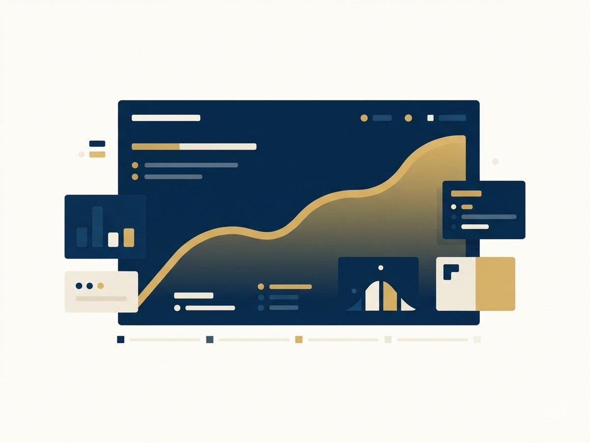 Analytics dashboard showing a test result over time