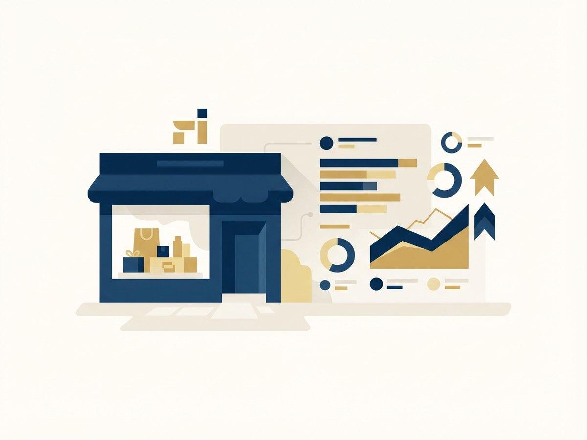 A managed storefront with its performance reporting